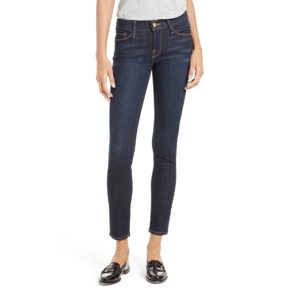 Frame Le Skinny de Jeanne in Queensway Jeans